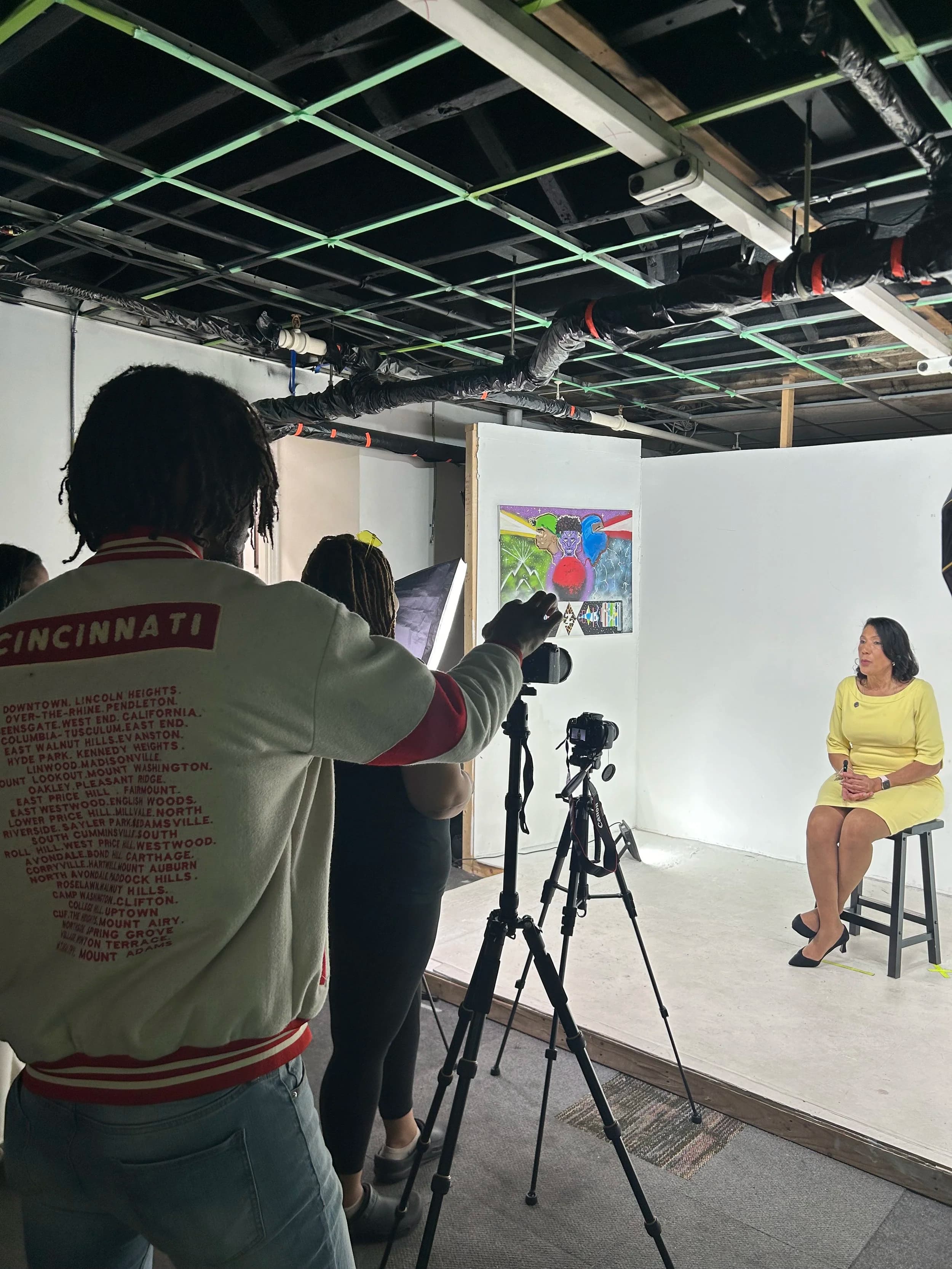 A shoot in progress at 4 Snaps Studios